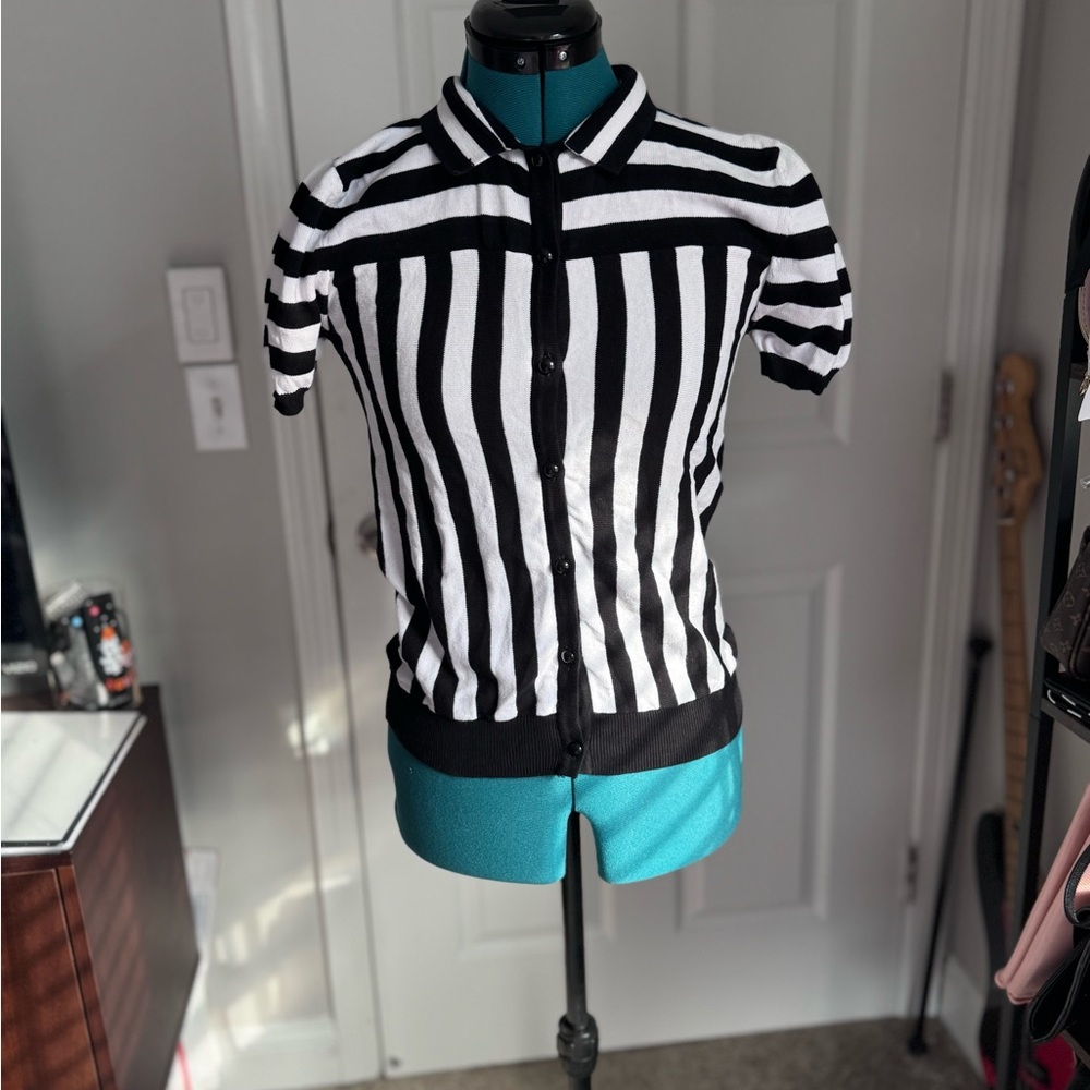 Collectif Monochrome Striped Top